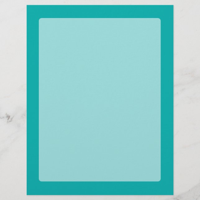 Turquoise Peacock Decor Ready to Customise (Voorkant)