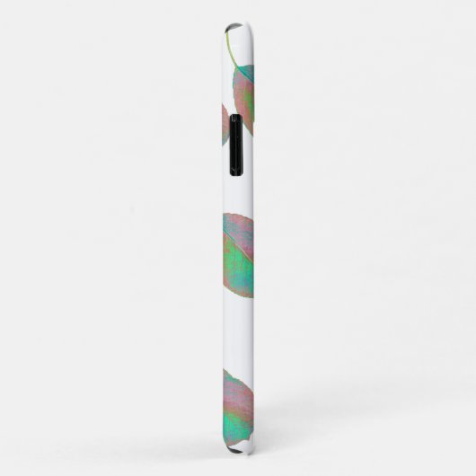 Turquoise Pear Tree Leaf iPhone 11 Coque (Dos/Droite)