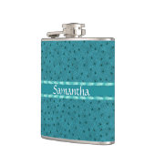 Turquoise peau d'autruche Look Flacon personnalisé (Gauche)