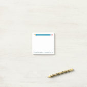 Turquoise Pencil Post-it® Notes (Op bureau)