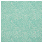 Turquoise Peony Pattern Stof (Swatch)