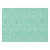 Turquoise Peony Pattern Tafelkleed (Voorkant (Horizontaal))