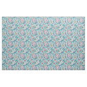 Turquoise Persian Boteh Paisley Pattern Fabric Stof (Fat Quarter)