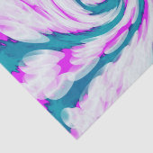 Turquoise Pink Tie Dye Swirl Tissuepapier (Detail)