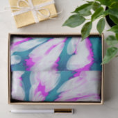 Turquoise Pink Tie Dye Swirl Tissuepapier (Geschenk)