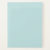 Turquoise / Planificateur hebdomadaire/mensuel (Dos)