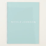 Turquoise / Planificateur hebdomadaire/mensuel<br><div class="desc">Ajoutez votre nom personnalisé à ce planificateur moderne en spirale turquoise hebdomadaire\mensuelle. Idéal pour une variété de projets pour vous garder organisé.</div>