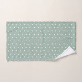Turquoise Polka Dot Baby Bath Towel Set (Serviette à main)