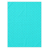 Turquoise polka dot background tafelkleed (Voorkant)