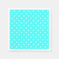 Turquoise polka dot modern glamour