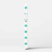 Turquoise polka dots Case-Mate iPhone case (Achterkant / Links)