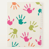 Turquoise Pomme coloré à la main Planificateur ens (Dos)