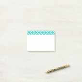turquoise post merkt het op post-it® notes (Op bureau)
