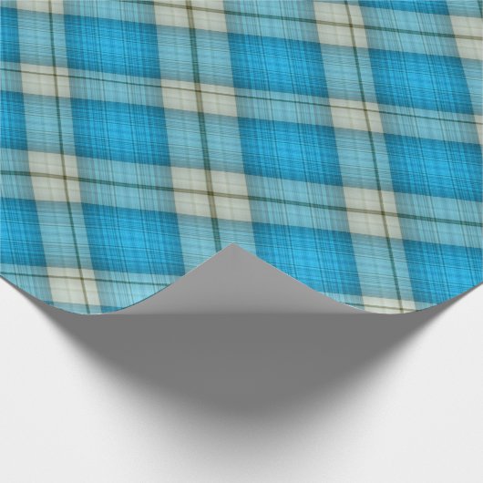 Turquoise Pset Pattern Cadeaupapier (Hoek)