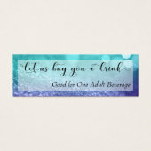 Turquoise Purple Parties scintillant Bokeh Script  (Devant)