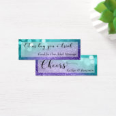 Turquoise Purple Parties scintillant Bokeh Script  (Bureau)