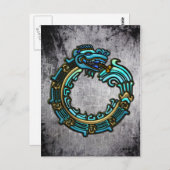 Turquoise Quetzalcoatl Briefkaart (Voorkant / Achterkant)