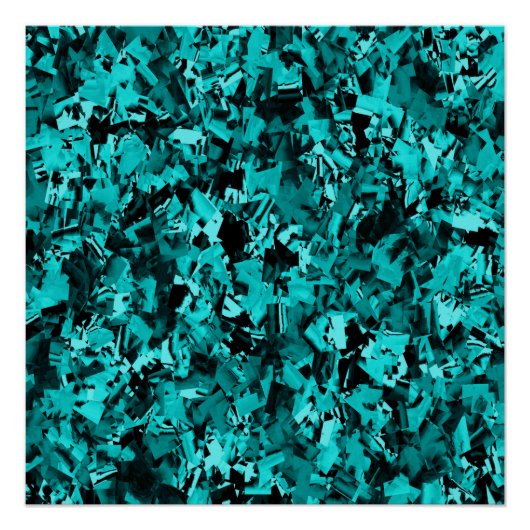 Turquoise razernij... perfect poster (Voorkant)