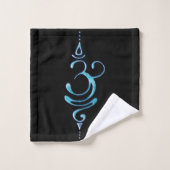 Turquoise Respirer (Gant de toilette)