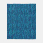 Turquoise Rings Blue Stippen Pattern Fleece Blanke (Voorkant)
