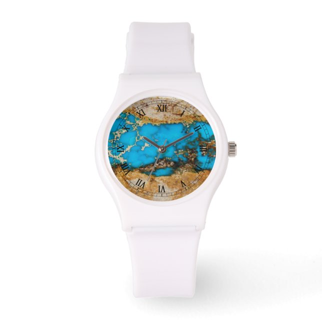 Turquoise Rock 1 Horloge (Voorkant)