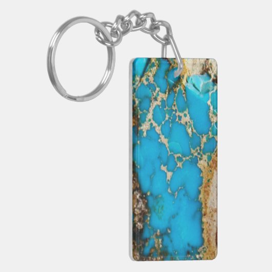Turquoise Rock 1 Sleutelhanger (Voorkant Links)