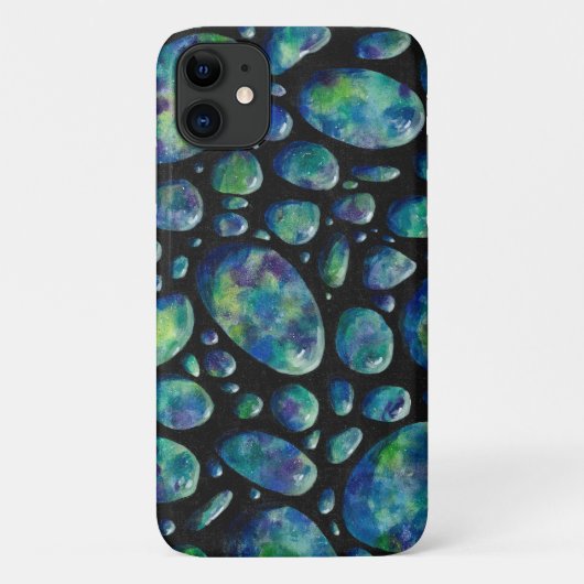 Turquoise Rocks in Space Original Artwork Case-Mate iPhone Case (Achterkant)