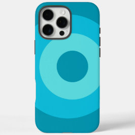 Turquoise ronde Apple iPhone 16 Pro Max Hoesje
