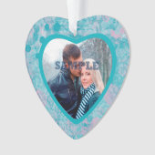 Turquoise rose Abstrait Art Valentin Modèle photo (devant)