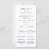 Turquoise Rose Gold Fleurs | Programme de Mariage (Dos)