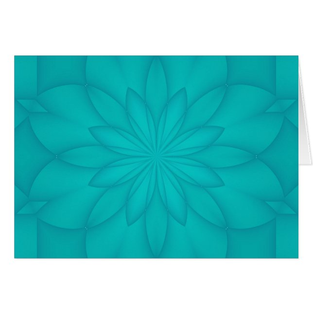 Turquoise Rosette (Voorkant Horizontaal)