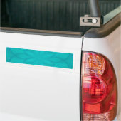 Turquoise Rosette Bumpersticker (Op Truck)