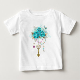Turquoise-Rozen met Keys