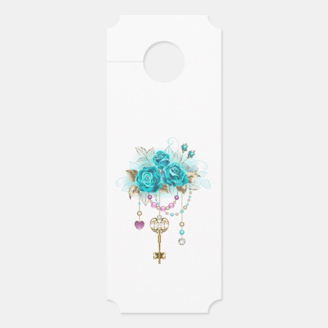 Turquoise-Rozen met Keys (Voorkant)