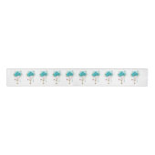 Turquoise-Rozen met Keys Grosgrain Lint (Voorkant)