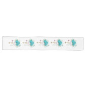 Turquoise-Rozen met Keys Lange Tafelloper (Horizontaal)