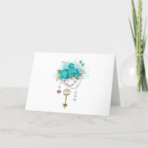 Turquoise-Rozen met Keys Programma