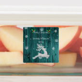 Turquoise Russe Reindeer Étiquette de cuisson de N (Apposé)