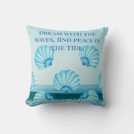 Turquoise rust: kustdromen kussen