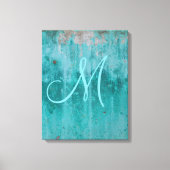 Turquoise Rust | Monogram Canvas Afdruk (Voorkant)