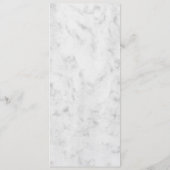 Turquoise Rustic Ancre Menu Mariage (Dos)