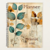 Turquoise Rustique Et Rouille Personnalisé (Devant)