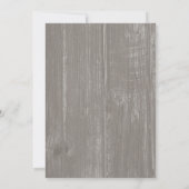 Turquoise Rustique Floral Invitations de douche nu (Dos)