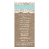 Turquoise Sand Dollar Beach Wedding Programma (Achterkant)