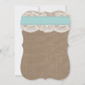 Turquoise Sand Dollar Wedding Rehearsal Dinner Kaart (Achterkant)