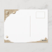 Turquoise Sandy Toes Salty Kisses Merry Kerstmis Briefkaart (Achterkant)