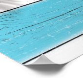 Turquoise Sandy Toes Salty Kisses Mr & Mrs Poster (Coin)