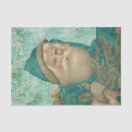 Turquoise Santa Tissuepapier
