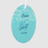 Turquoise sarcelle agate doux 16 anniversaire ajou (devant)