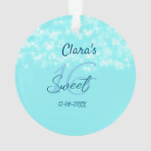 Turquoise sarcelle agate doux 16 anniversaire ajou (dos)